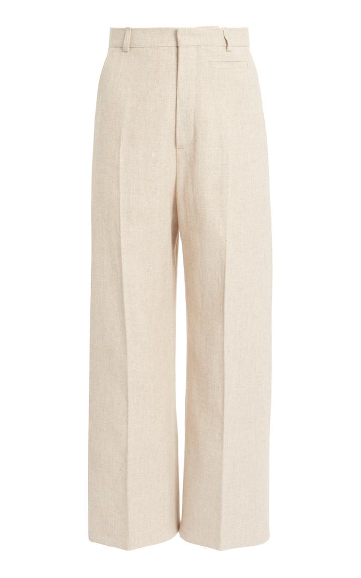 Jacquemus Santon Linen-blend Straight-leg Trousers