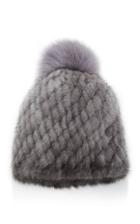 Pologeorgis Pom Pom-embellished Fox-fur And Mink Beanie