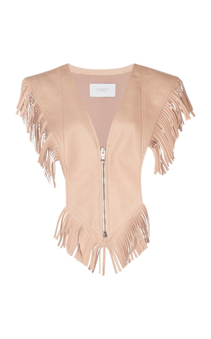 Giambattista Valli Fringe V-neck Vest
