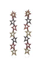 Lynn Ban Jewelry Staggered Stardust Chandelier Earrings