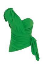Moda Operandi Dundas One-shoulder Tie-cinched Blouse Size: 36