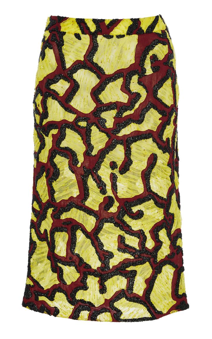 Versace Sequin Printed Knee-length Skirt
