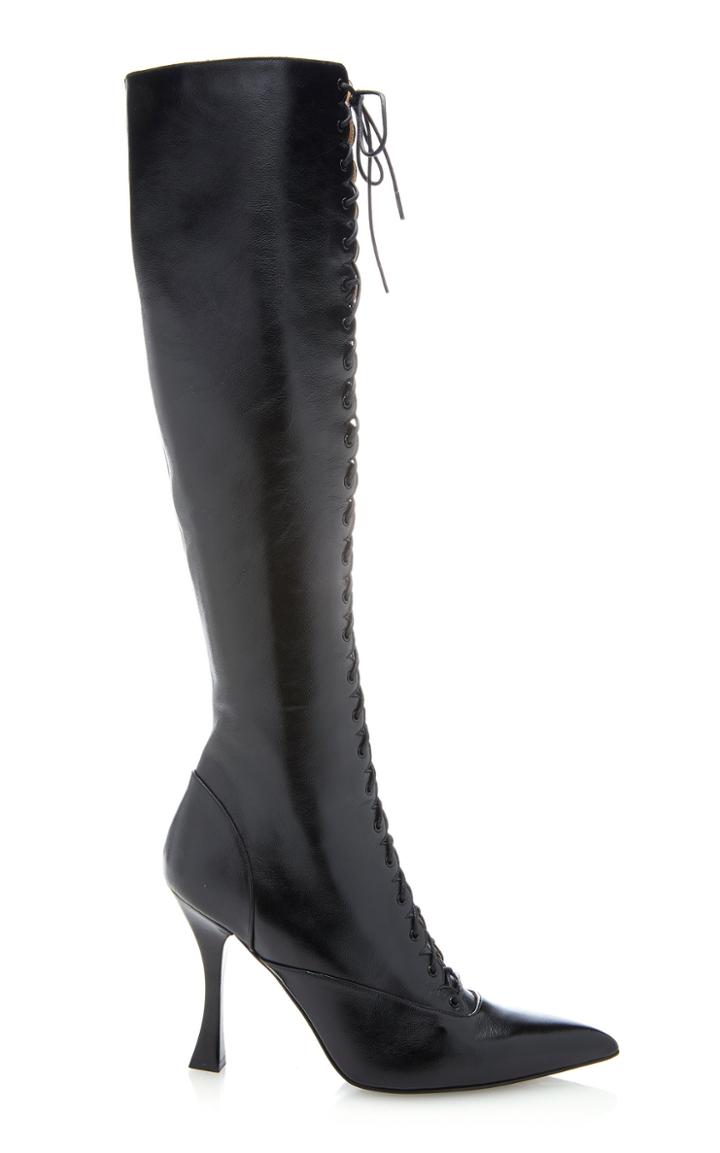Tabitha Simmons For Brock Collection Lace Up Tall Boots