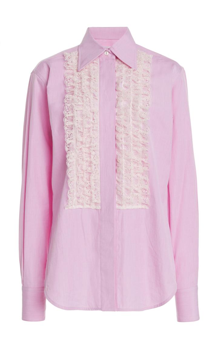 Moda Operandi Victoria Beckham 70's Cotton Tuxedo Shirt