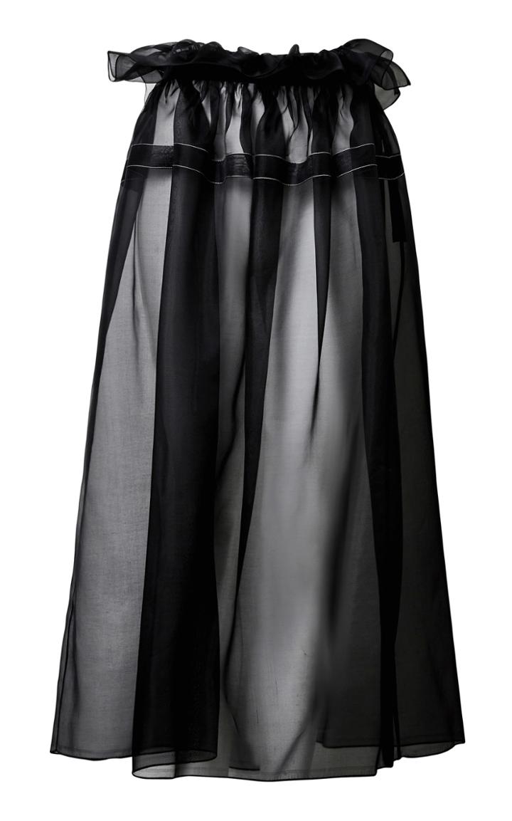 White Story Mia Ruffle Midi Skirt