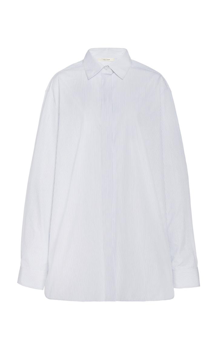 Moda Operandi The Row Big Sisea Cotton Oversized Shirt Size: S