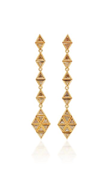 Melissa Kaye Chloe Violet 18k Gold Diamond Earrings