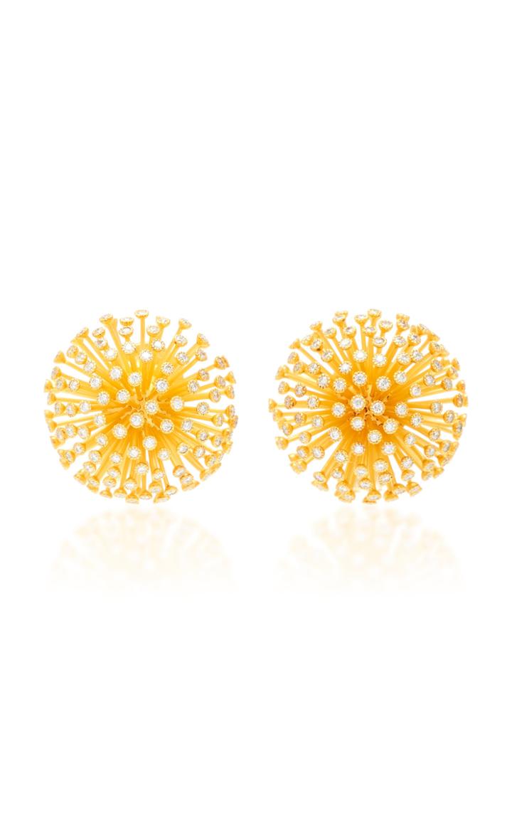 Moda Operandi Mcteigue & Mcclelland Dandelion Diamond Puff Earrings