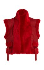 Moda Operandi Dundas Tassel-detailed Shearling Vest