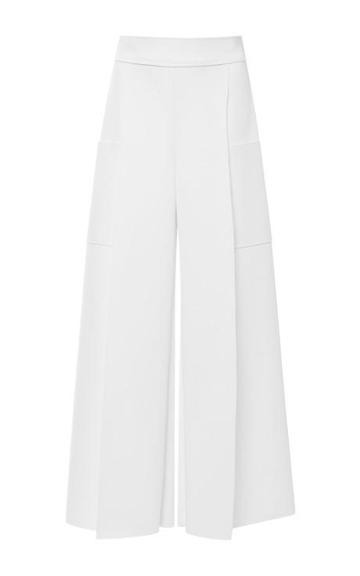 Carolina Herrera Techno Jersey Cargo Pant In White White