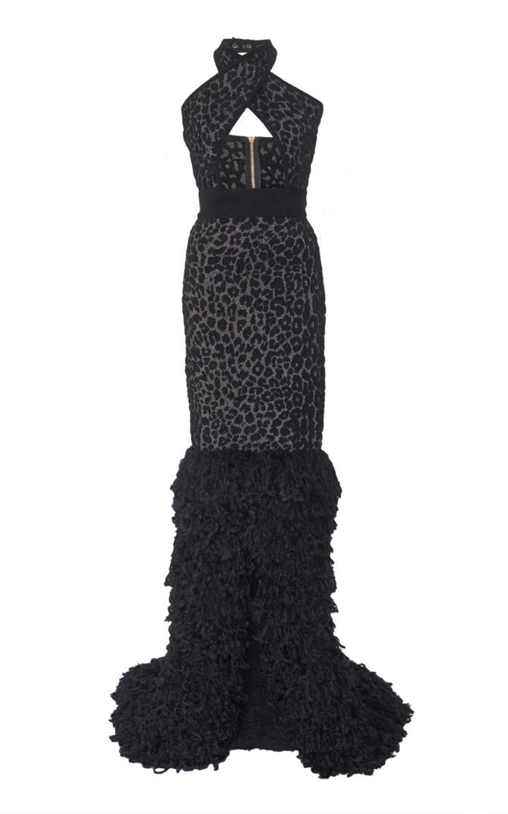 Balmain Halter Mermaid Dress
