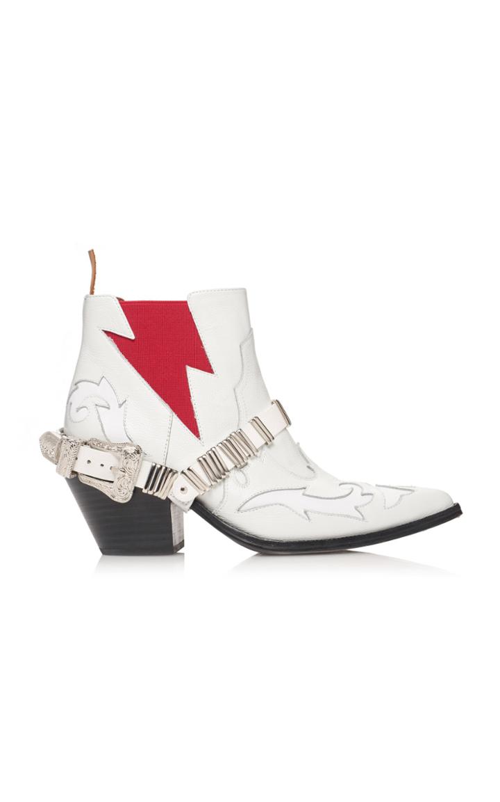 Pushbutton Lightning Cowboy Booties