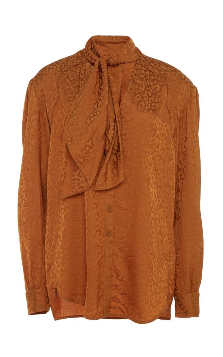 Johanna Ortiz Heart Of Gold Jacquard Blouse