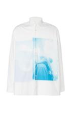 Jil Sander Printed Cotton-poplin Button-up Shirt