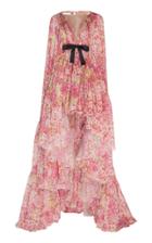 Giambattista Valli Floral Chiffon Illusion V-neck High-low Gown