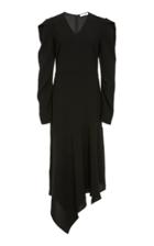 Yeon Eudora Asymmetric Crepe Midi Dress