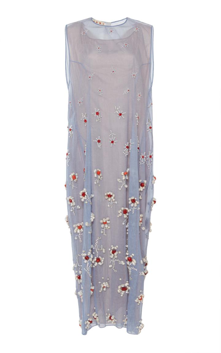 Marni Embellished Sleeveless Dress