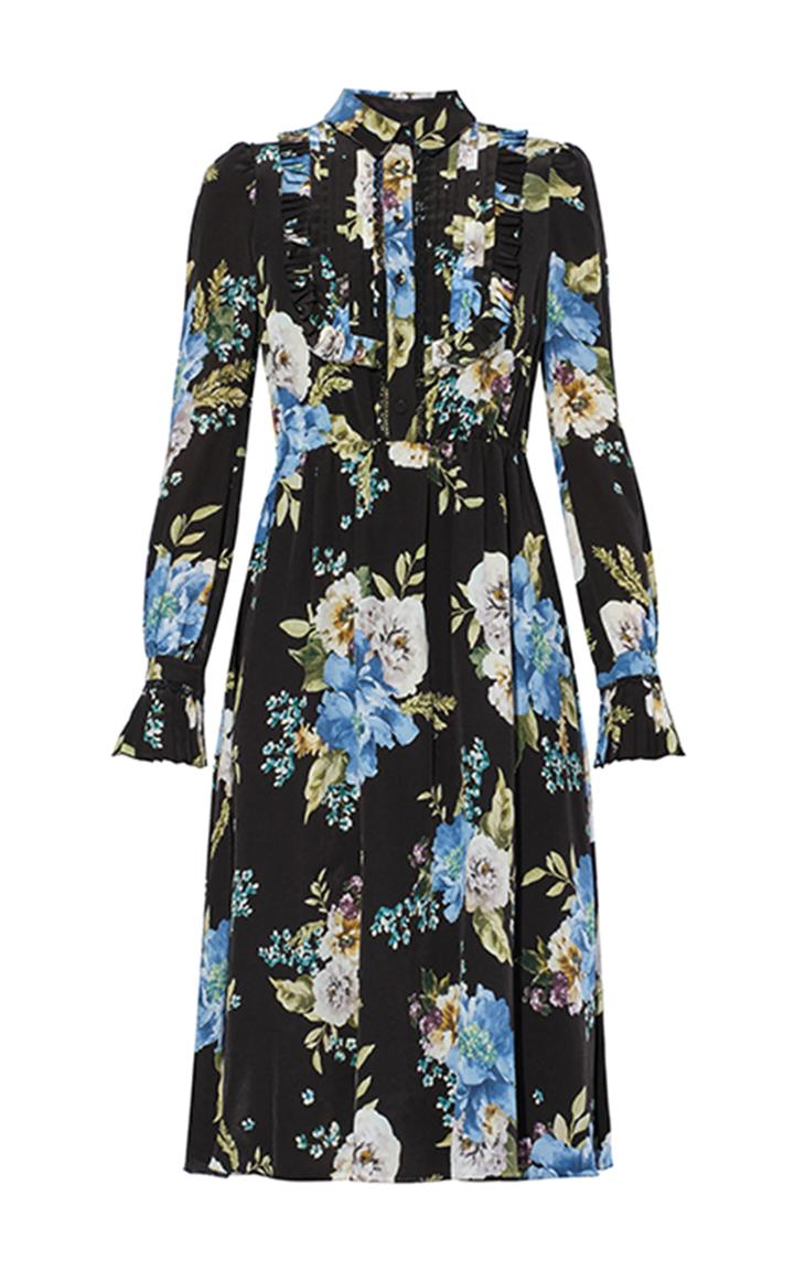 Moda Operandi Erdem Gregory Ruffled Silk Dress