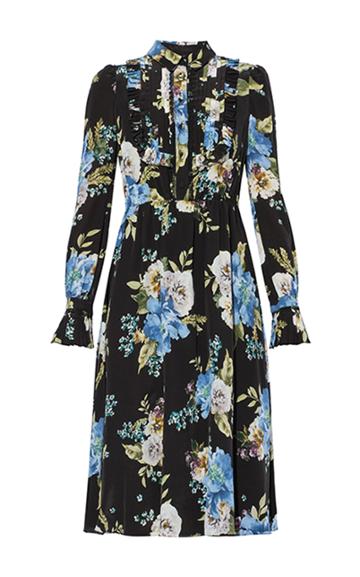 Moda Operandi Erdem Gregory Ruffled Silk Dress