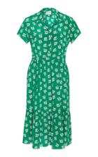 Hvn M'o Exclusive Charlotte Poppy Printed Silk Dress