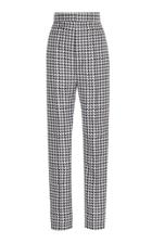 Haider Ackermann High-rise Houndstooth Silk-blend Pants