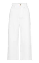 Moda Operandi St. Agni Jerry Cotton-linen Cropped Straight-leg Pants