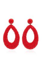 Moda Operandi Deepa Gurnani Bead Embellished Teardrop Earrings