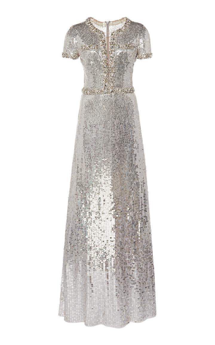 Moda Operandi Jenny Packham Sequined Mermaid Dress Size: 10