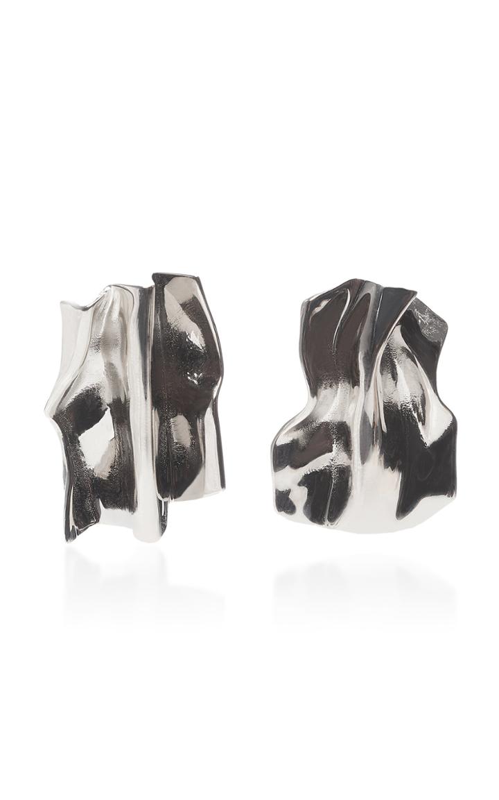 Maison Margiela Single Metal Foil Earring