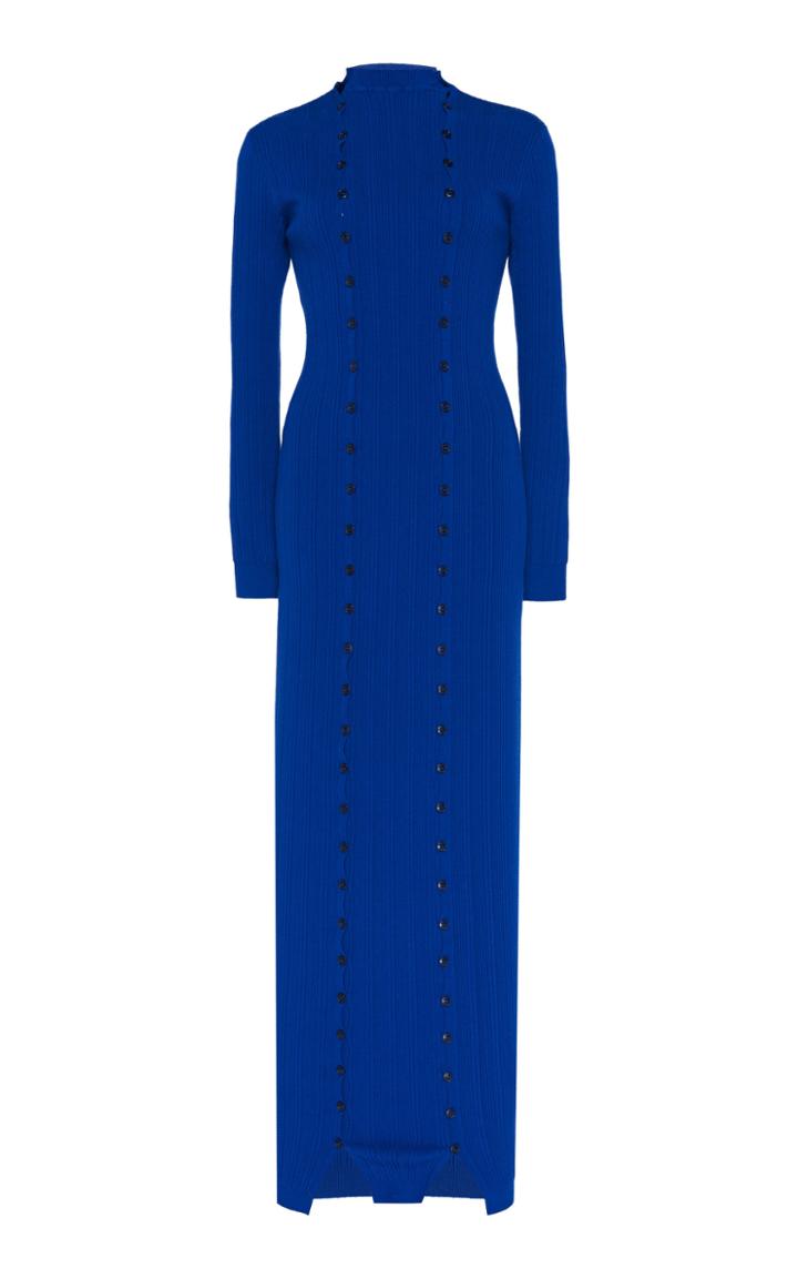 Jacquemus Button-accented Knit Midi Dress