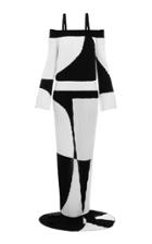 Moda Operandi Balmain Ribbed-knit Cold-shoulder Maxi Dress Size: 34