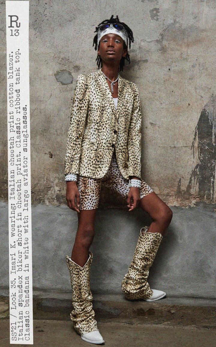 Moda Operandi R13 Printed Cotton Boyfriend Blazer