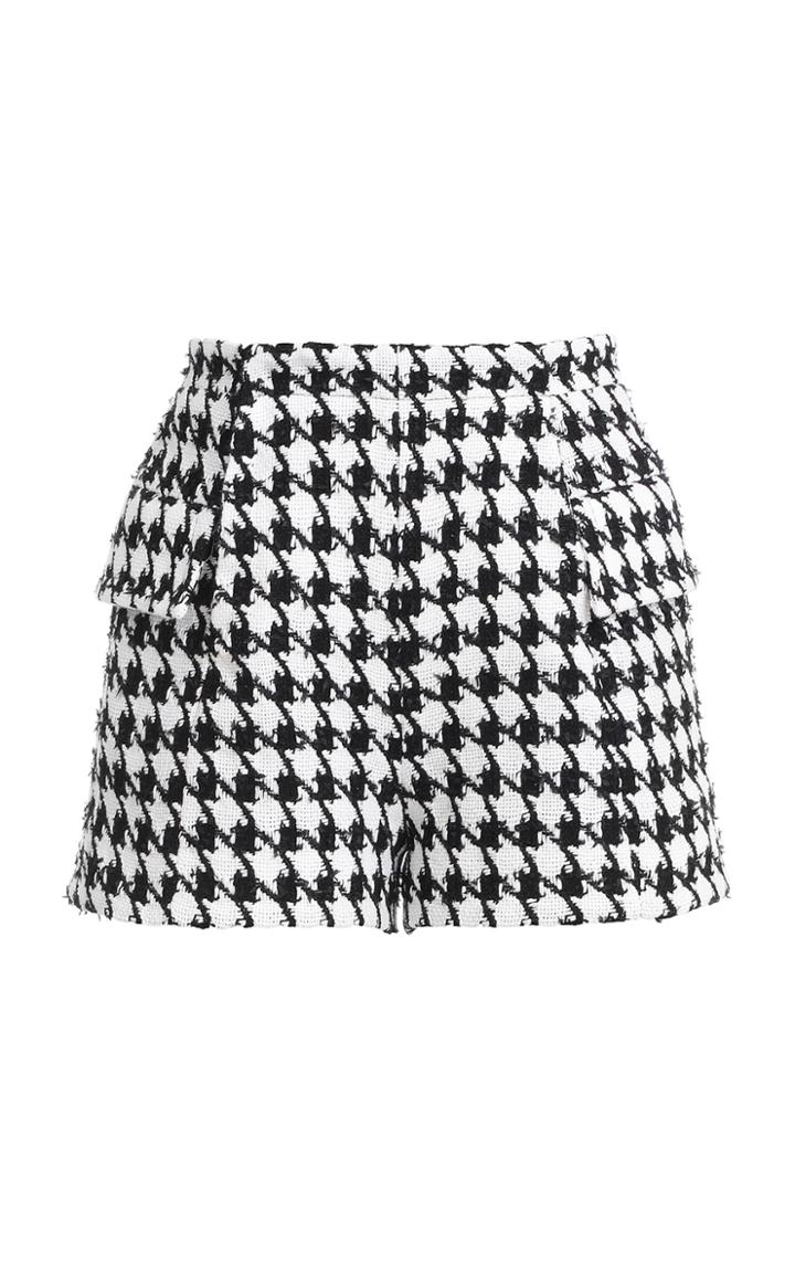 Balmain Houndstooth Tweed Shorts