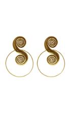 Moda Operandi Cano Tolu 24k Gold-plated Spiral Hoop Earrings