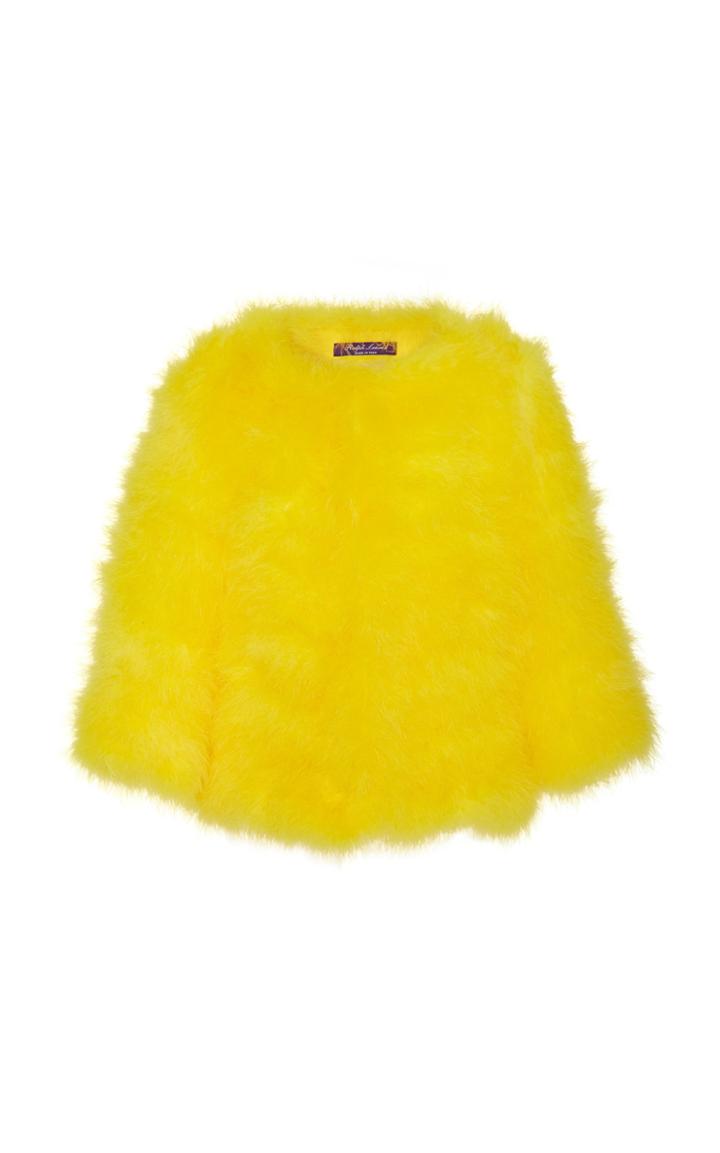 Ralph Lauren Adalyn Marabou Feather Coat