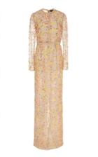 J. Mendel Embroidered Organza Gown