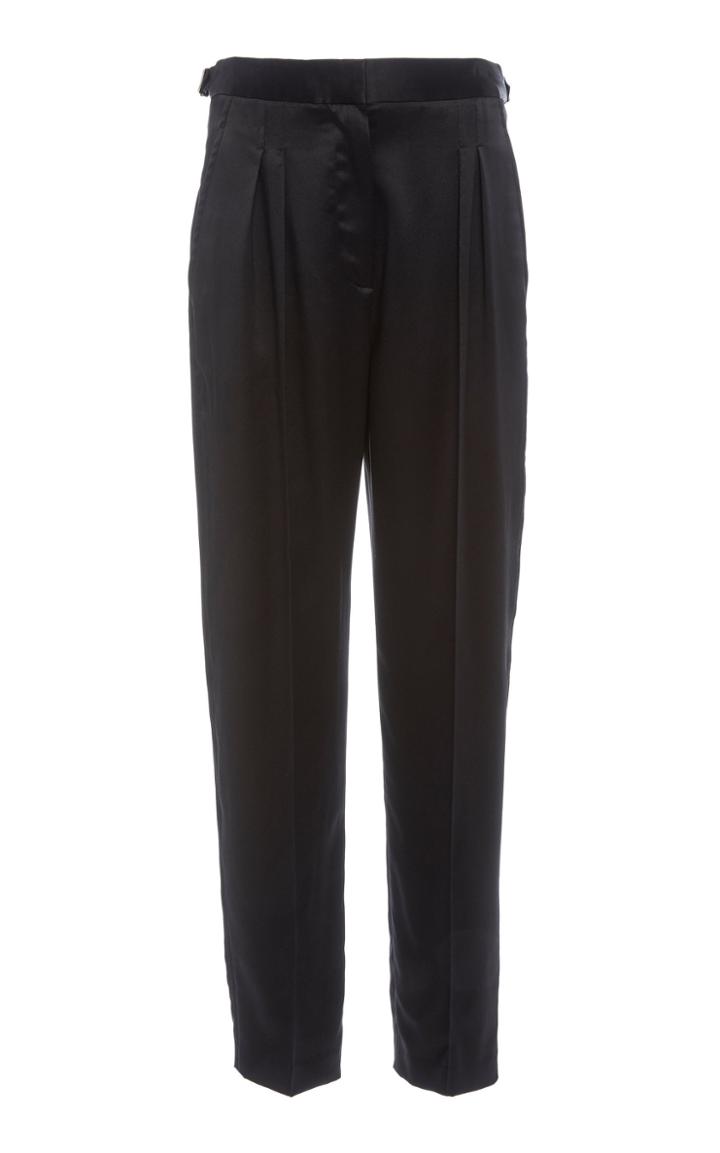 Nili Lotan Lia Silk Straight-leg Pants