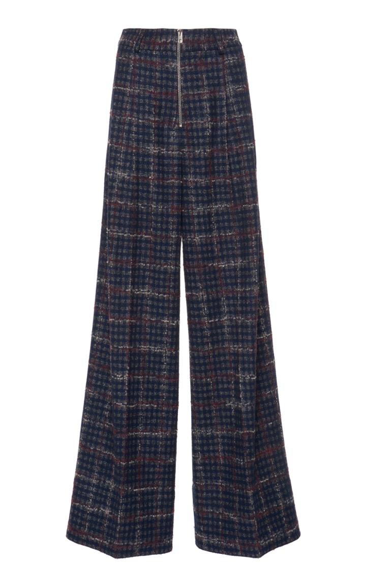 Mrz Tweed Wool Palazzo Pant