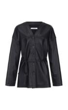 Moda Operandi Le17 Septembre Collarless Leather Jacket