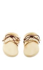 Lex & Liv Leather Running Bear Moccasins