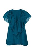 Loup Charmant Gaeta Ruffled Silk Top