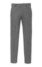 Ami Houndstooth Wool-blend Straight-leg Pants