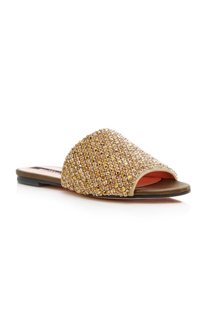 Rochas Embroidered Slide