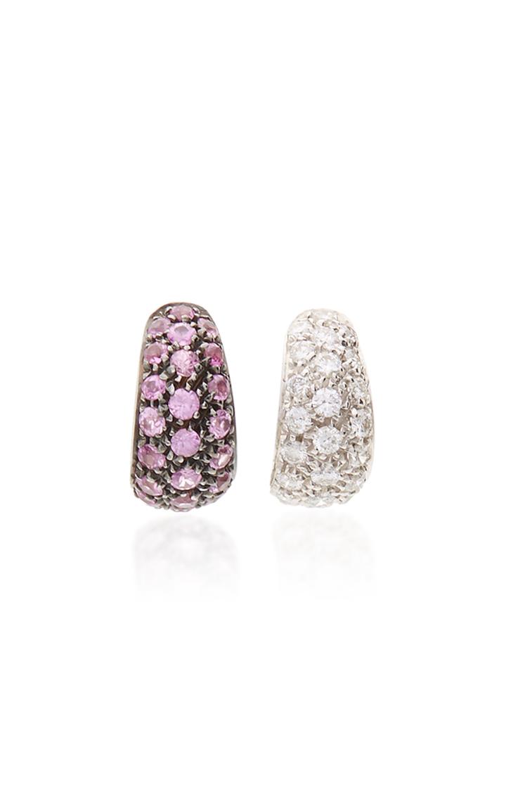 Gioia 18k White Gold And Multi-stone Earrings