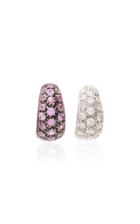 Gioia 18k White Gold And Multi-stone Earrings