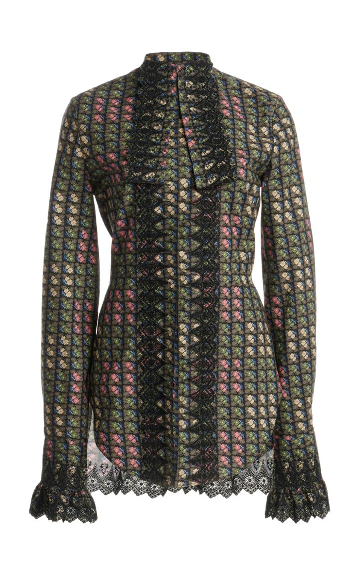 Moda Operandi Paco Rabanne Printed Poplin Blouse