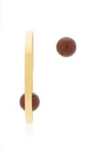 Monica Sordo Dancers 21k Gold-plated Obsidian And Mother Of Pearl Earrings