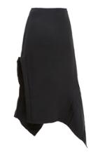 Moda Operandi Jil Sander Megara Asymmetric Crepe Skirt Size: 34