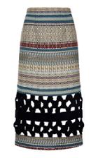 Razan Alazzouni Tribal Print Midi Skirt