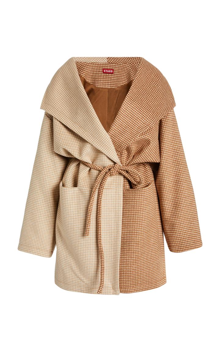 Moda Operandi Staud Chiba Two-toned Wool Coat